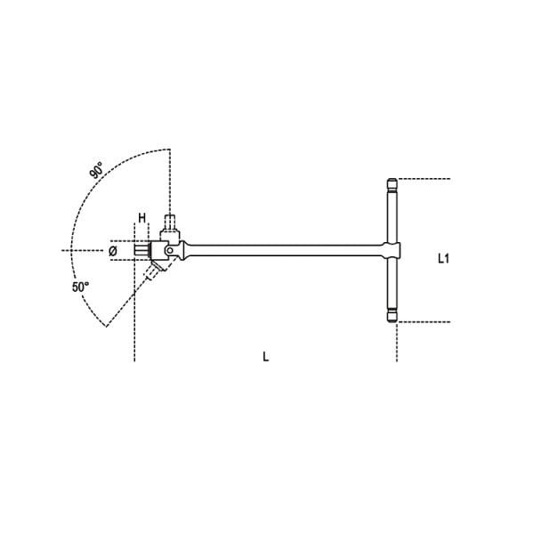 Beta 953TX Mafsallı Torx Allen T27