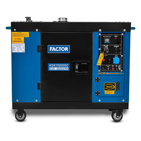 Factor KDK11500SC Monofaze Dizel Jeneratör 11 kVA Marşlı