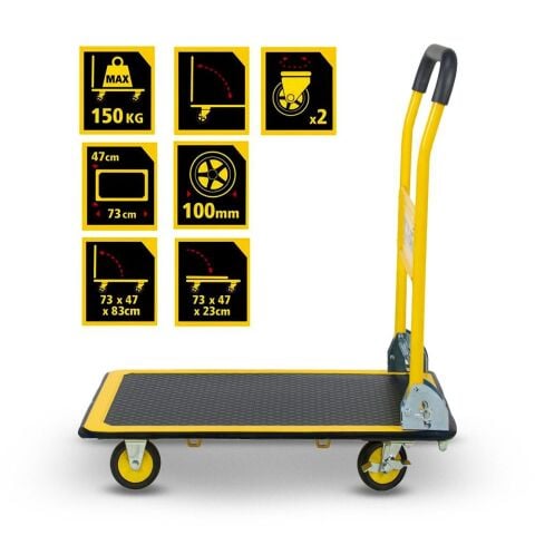 Stanley PC537 Profesyonel Paket Taşıma Arabası 150 kg.