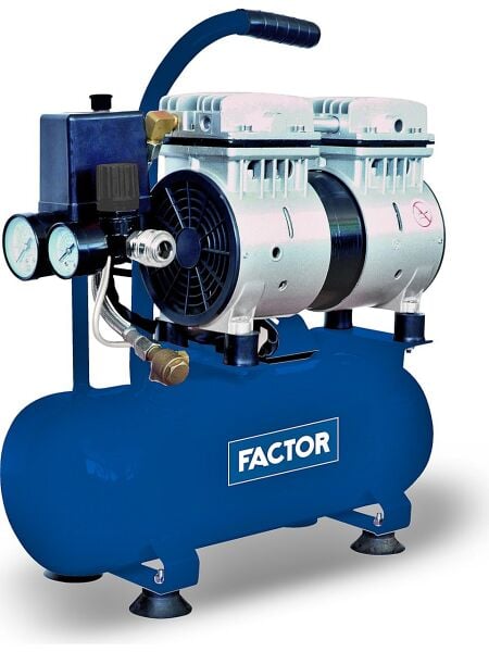 Factor EWS 6 Yağsız Sessiz Hava Kompresörü 6 Litre | 8 Bar