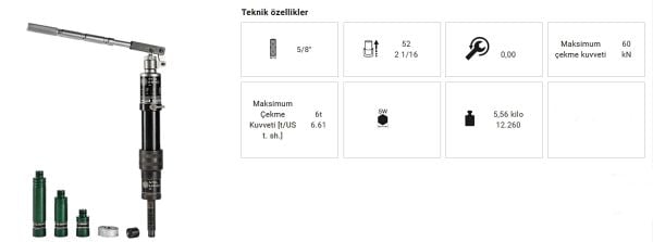 Kukko Hidrolik Göbek Seti 10 Ton