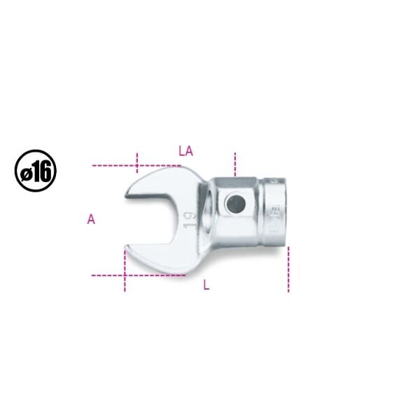 Beta 642 Açık Ağız Tork Anahtar Soketi 23mm