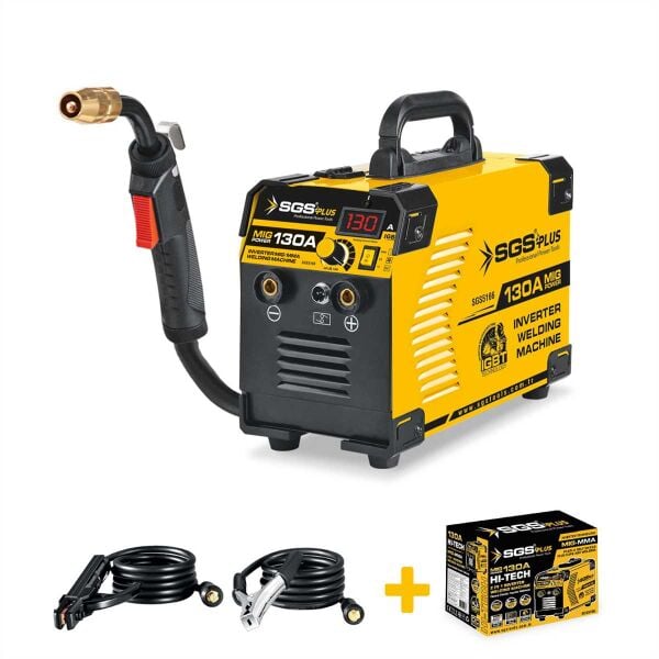 SGS SGS5166 İnvertör MIG-MMA Gazsız Gazaltı Kaynak Makinesi 130A-IGBT Teknoloji