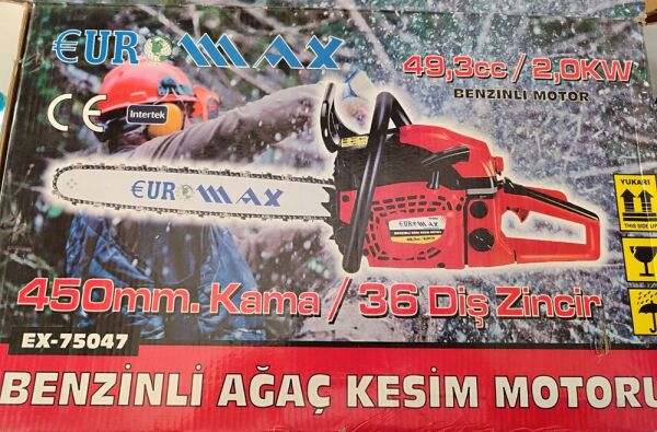 Euromax 2,69 hp Benzinli Ağaç Kesme Motoru 450 mm