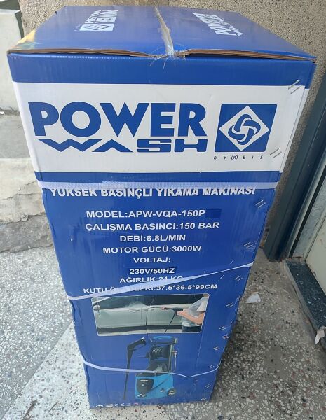 Power Wash APW-VQA-150PB Yüksek Basınçlı Yıkama Makinası  3000W /225 Bar