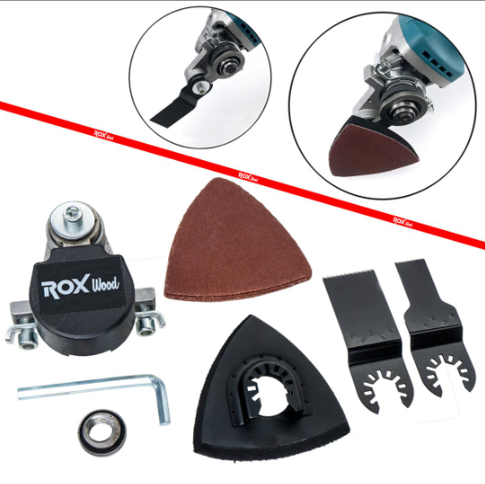 Rox Wood 0191 Taşlama Motorlarına Uyumlu Çok Amaçlı Salınım Alet Adaptörü