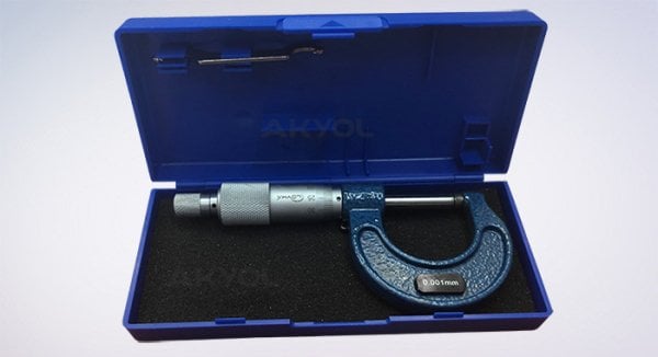 LYK 5208 Mekanik Mikrometre 0-25 mm 0.001 mm Hassasiyetli