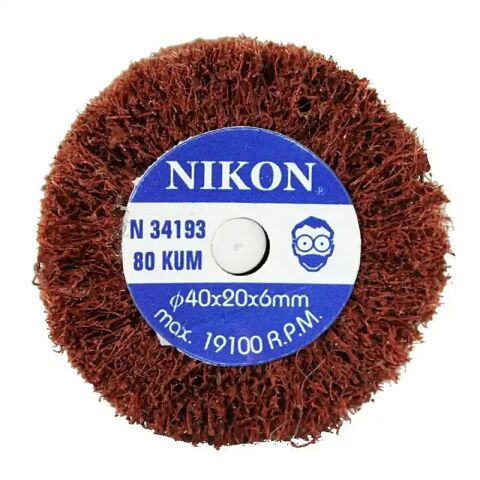 Nikon Saplı Mop Zımpara 80 Kum 40x20x6mm 10 adet