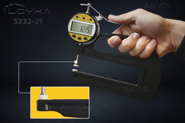 Loyka 5332-25 Geniş Ağızlı Kalınlık Komparatörü 0,001 mm