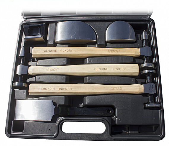 TROY 27299 Çantalı Kaporta ve Tampon Düzeltme Alet Seti 7 Parça