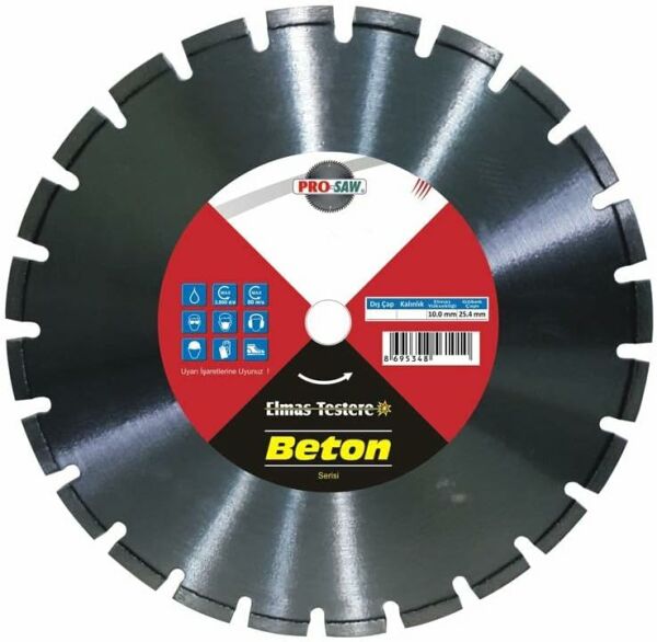 Pro-Saw Sulu Beton Kesme Testeresi 600x25.40 mm