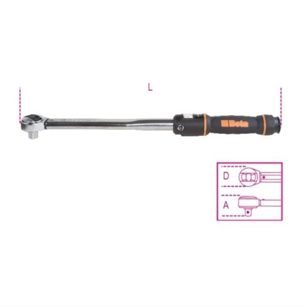 Beta 666N/2 Tork Anahtarı 5-25 Nm 1/4''