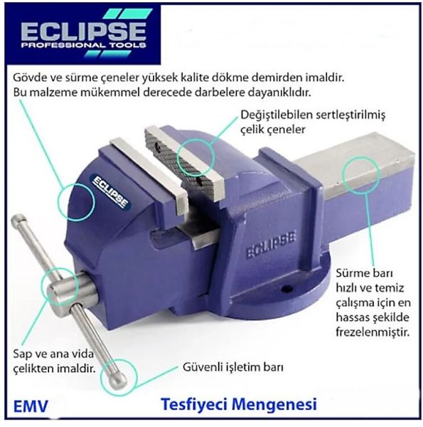 Eclipse EMV-1 Tesviyeci Mengene 75 mm