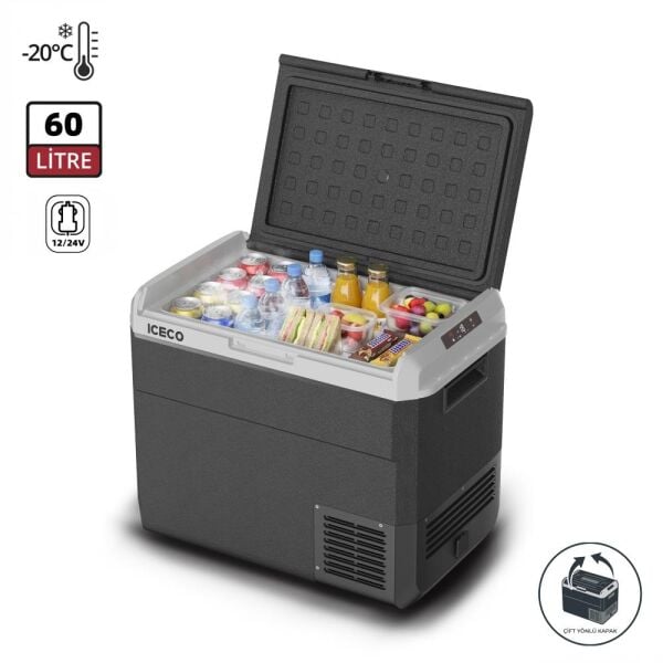 ICECO MCD60D 60 Litre Kompresörlü Oto Buzdolabı 12/24V – Outdoor Araç Tipi Taşınabilir Soğutucu