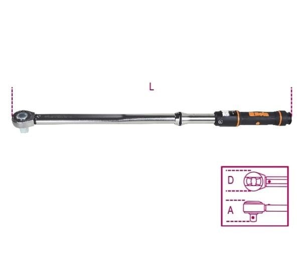 Beta 667N/30 Tork Anahtarı 60-300 Nm 1/2