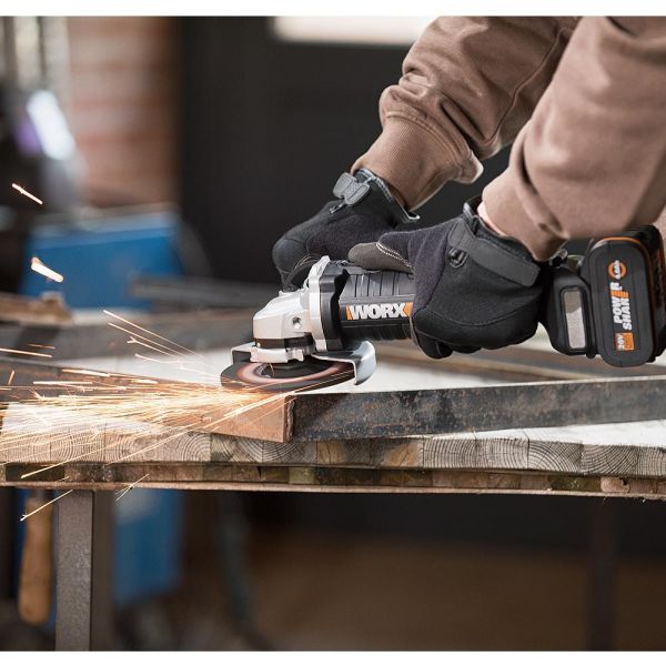 WORX WX812.9C Tek Akülü Şarjlı Avuç Taşlama 20Volt 2.0Ah. 125mm