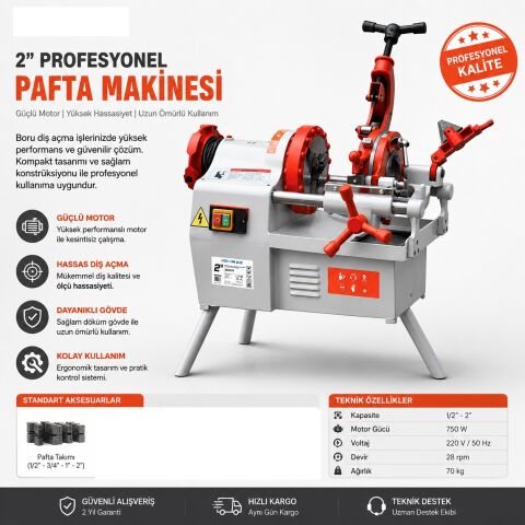 Euromax 2'' Elektrikli Pafta Makinası-750 W