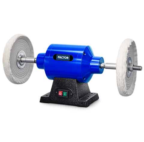 Factor FCOBP250 250 mm Parlatma Makinası | 750W Profesyonel Polisaj ve Metal Yüzey Parlatma Makinesi