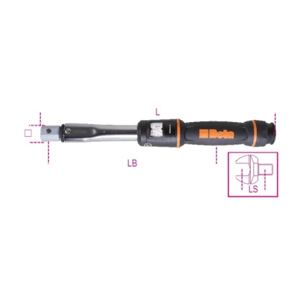 Beta 669N/2 Tork Anahtarı 9x12mm 5-25 Nm