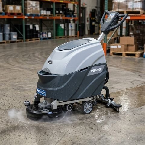 Factor FCPS450E 35 LT Elektrikli Zemin Temizleme Otomatı 45 cm | Profesyonel Yer Yıkama Makinesi