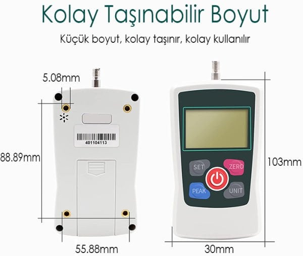Loyka MF-20 Dijital İtme Çekme Kuvveti Ölçer /20 Newton