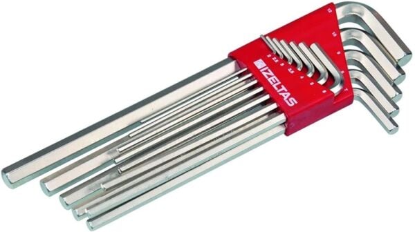 İzeltaş 4903 00 3110 Allen Anahtar Takımı Uzun Boy 10 Parça