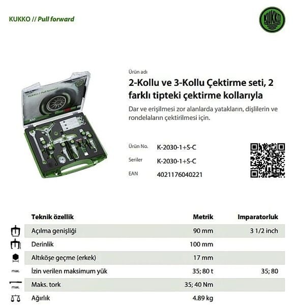 Kukko K-2030-1+S Çektirme Set