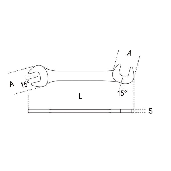 Beta 73 İki Ağız Anahtar 4,5x4,5mm