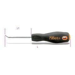 BETA 1687AC Ucu Eğri Bız Tornavida 153 mm