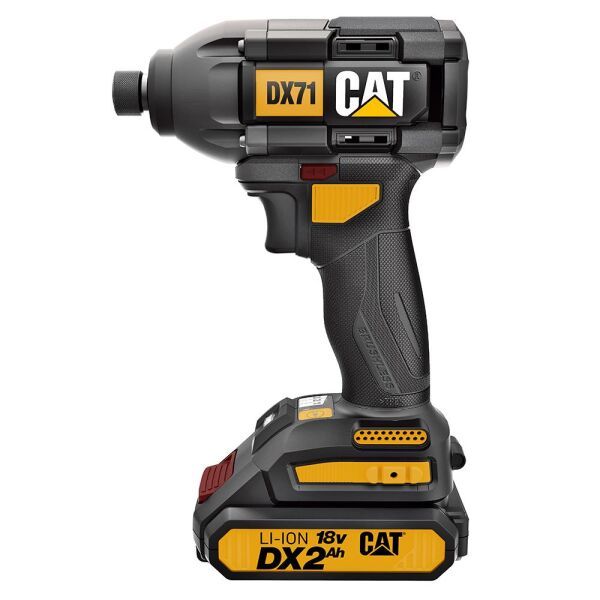 CAT DX71 Çift Akülü Şarjlı Darbeli Tornavida 18Volt 2.0Ah