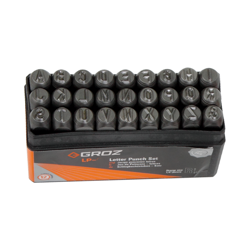 Groz LP/8 Çelik Harf Zımba Takımı 8 mm