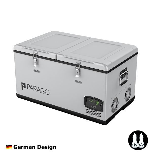 Parago PG95 Çift Bölmeli Outdoor Kompresörlü Oto Buzdolabı 12/24V 95 lt.