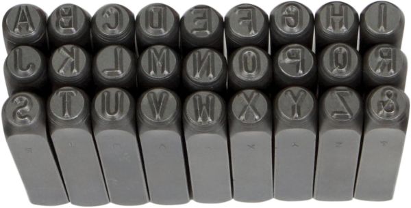 Groz LP/10 Çelik Harf Zımba Takımı 10 mm