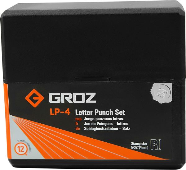 Groz LP/10 Çelik Harf Zımba Takımı 10 mm