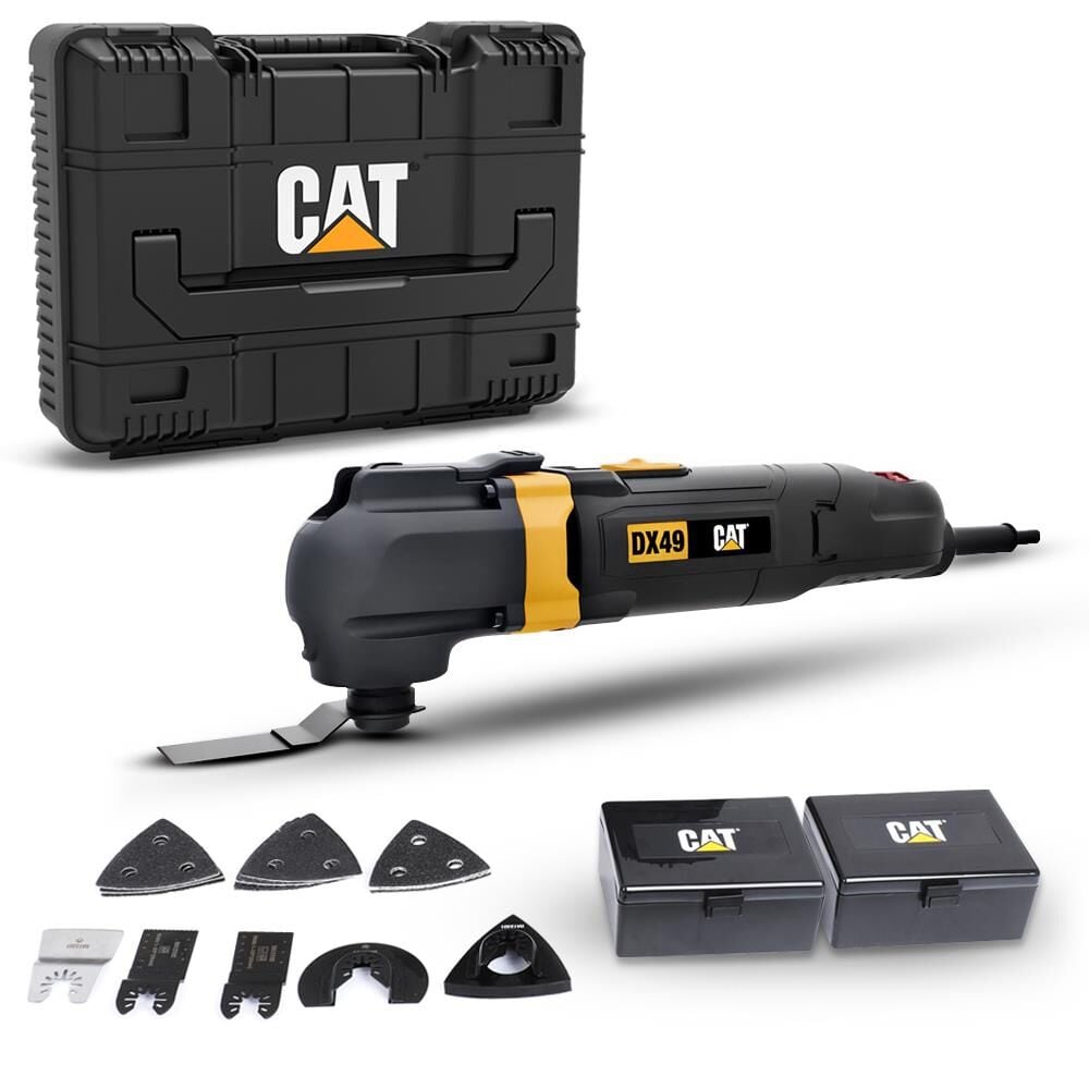 CAT DX49.1 Çok Amaçlı Devir Ayarlı Kesme Raspalama ve Zımpara 350Watt  + 14 Adet Aksesuar