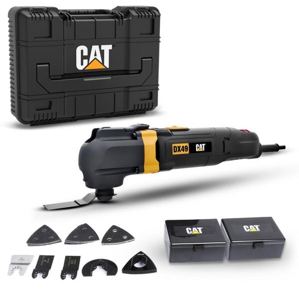 CAT DX49.1 Çok Amaçlı Devir Ayarlı Kesme Raspalama ve Zımpara 350Watt  + 14 Adet Aksesuar