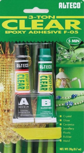 Alteco 20 gr Cam, Seramik Şeffaf Epoksi Yapıştırıcı 12 Adet