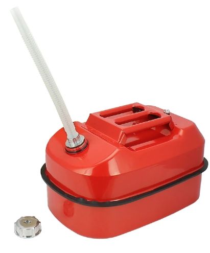 Steweld  Yatay Kırmızı Metal Benzin Bidonu 20 Litre