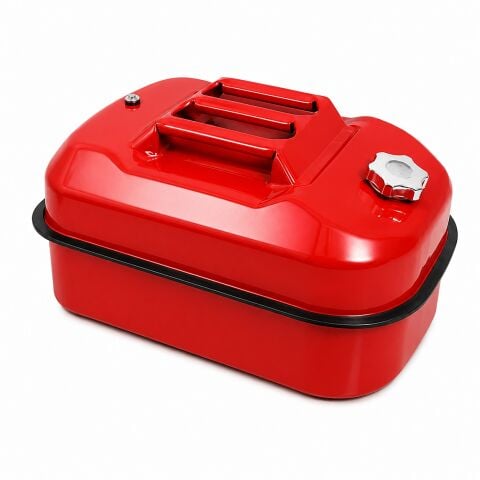 Steweld  Yatay Kırmızı Metal Benzin Bidonu 20 Litre