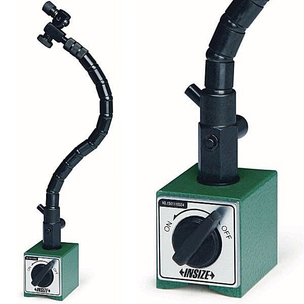 Insize 6207-80A Bükülebilir Kollu Manyetik Stand – 80 kgf Güçlü Mıknatıs, Esnek Kol Yapısı