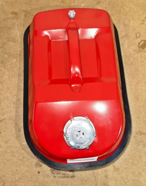 Steweld  Yatay Kırmızı Metal Benzin Bidonu 5 Litre