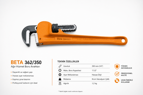 Beta Ağır Tip Boru Anahtarı 900 mm 362