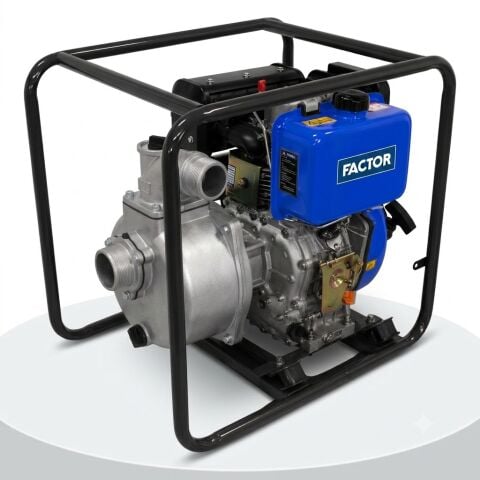 Factor FCGMD15HE 1.5'' Dizel Marşlı Yüksek Basınçlı Su Pompası (Motopomp)