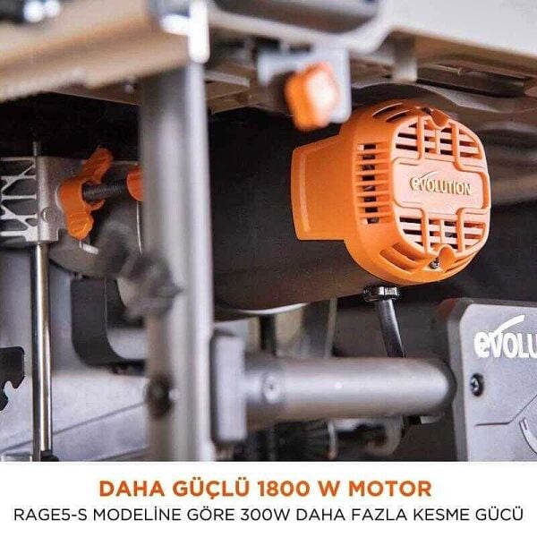 Evolution R255TBL Tezgah Tipi Testere 255 mm | Profesyonel Hassas Metal Ahşap Kesim