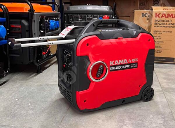 Kama KGL4500IS PRO 4.2 kW İnvertörlü Benzinli Jeneratör – Sessiz, Taşınabilir, Monofaze