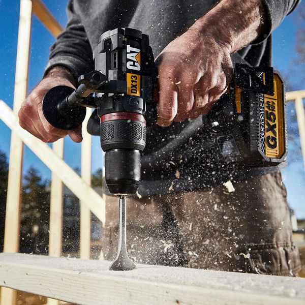 CAT DX13BA Çift Akülü Şarjlı Darbeli Matkap 18Volt/5.0Ah GRAPHENE+ 45 Prç Aksesuar