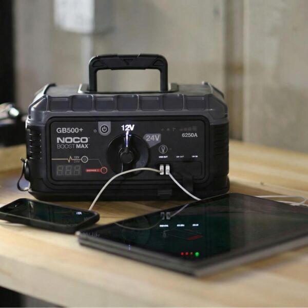 NOCO Genius GB500 12V/24V 6250Amp Ultrasafe Lityum Akü Takviye + Powerbank + Led Lamba