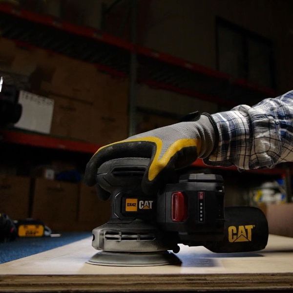 CAT DX42B Devir Ayarlı Eksantrik Zımpara (Akü Dahil Değildir) 18Volt 125mm