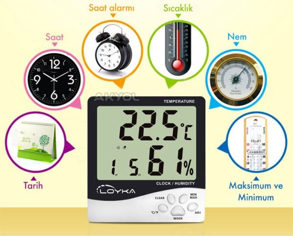 Loyka H100 Plus Sıcaklık ve Nem Ölçer