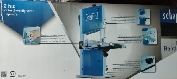 Scheppach HBS261 Şerit Testere Makinası 500 W